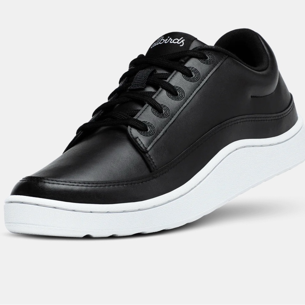 Allbirds Plant Pacers Shoes Black White Comfort  
Lace Up Sneakers Size 8